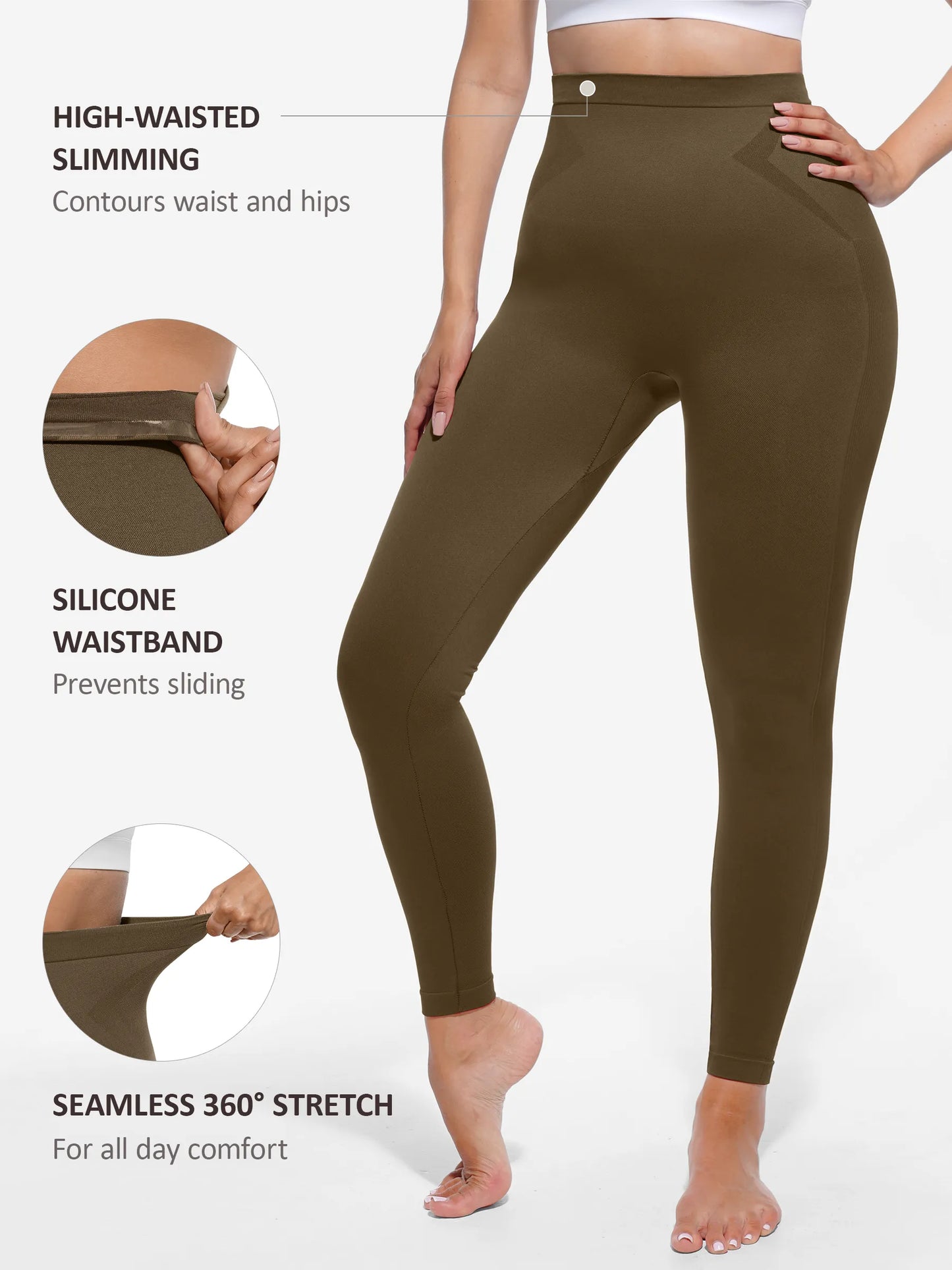Feelingirl High-Waist Shaping Leggings
