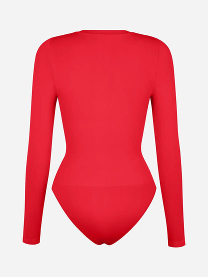 Feelingirl Seamless Ultra-Soft Crew Neck Bodysuit